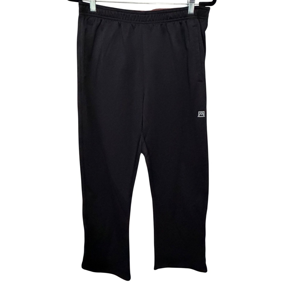 Avalanche Black Heavier Track Style Pants Zipper Back Pocket Men's Size Large